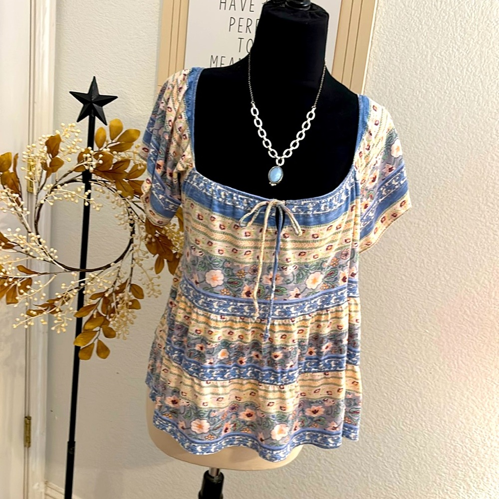 Lucky Brand Baby Doll Style top🥰